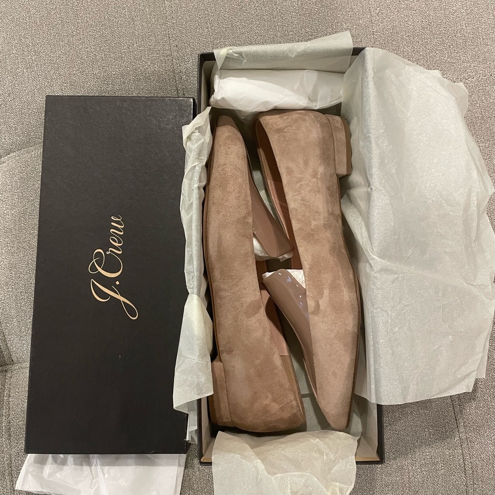 J crew suede loafers
